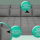 Sofá Poesia 2,30m Retrátil E Reclinável Velosuede Grafite - N