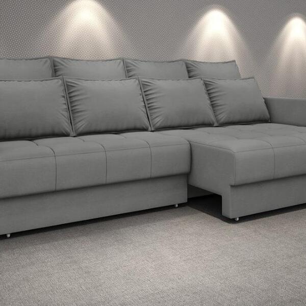 Sofá Poesia 2,30m Retrátil E Reclinável Velosuede Grafite - N