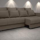 Sofá Poesia 2,30m Retrátil E Reclinável Velosuede Marrom - Ne