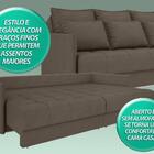 Sofá Poesia 2,30m Retrátil E Reclinável Velosuede Marrom - Ne