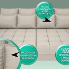 Sofá Poesia 2,60m Retrátil E Reclinável Velosuede Areia - Net