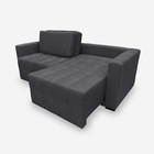 Sofá Pollo 2 Lugares 1,50 Metros Veludo - 10 Cinza Grafite