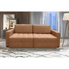 Sofá Pollo 4 Lugares 2,10 Metros Veludo - 20 Terracota