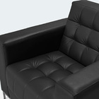 Sofá Poltrona 1 Lugar Class Corino Preto