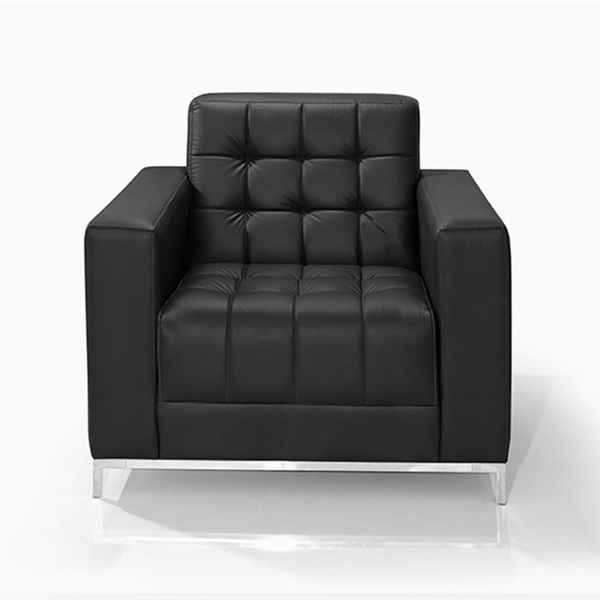 Sofá Poltrona 1 Lugar Class Corino Preto