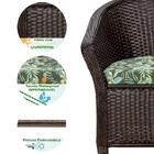 Sofá Porto Rico E Mesinha De Área Varanda Trama Fechada Pedra