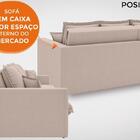 Sofá Positano 1,80m Sem Caixa, Retrátil E Reclinável Velosued