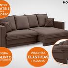 Sofá Positano 1,80m Sem Caixa, Retrátil E Reclinável Velosued