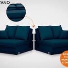 Sofá Positano 1,80m Sem Caixa, Retrátil E Reclinável Velosued