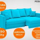 Sofá Positano 1,80m Sem Caixa, Retrátil E Reclinável Velosued