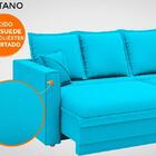 Sofá Positano 1,80m Sem Caixa, Retrátil E Reclinável Velosued