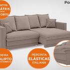 Sofá Positano 1,80m Sem Caixa, Retrátil E Reclinável Velosued