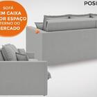 Sofá Positano 2,00m Sem Caixa, Retrátil E Reclinável Velosued