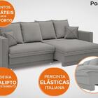 Sofá Positano 2,00m Sem Caixa, Retrátil E Reclinável Velosued