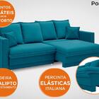 Sofá Positano 2,00m Sem Caixa, Retrátil E Reclinável Velosued