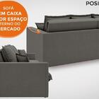 Sofá Positano 2,00m Sem Caixa, Retrátil E Reclinável Velosued