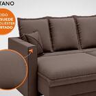 Sofá Positano 2,00m Sem Caixa, Retrátil E Reclinável Velosued