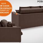 Sofá Positano 2,00m Sem Caixa, Retrátil E Reclinável Velosued