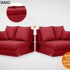 Sofá Positano 2,00m Sem Caixa, Retrátil E Reclinável Velosued