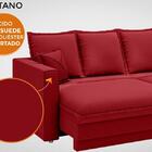 Sofá Positano 2,00m Sem Caixa, Retrátil E Reclinável Velosued