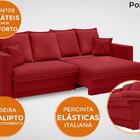 Sofá Positano 2,00m Sem Caixa, Retrátil E Reclinável Velosued