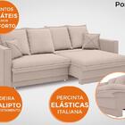 Sofá Positano 2,00m Sem Caixa, Retrátil E Reclinável Velosued