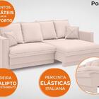 Sofá Positano 2,20m Sem Caixa, Retrátil E Reclinável Velosued