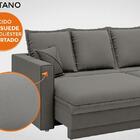 Sofá Positano 2,20m Sem Caixa, Retrátil E Reclinável Velosued