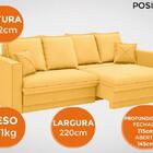 Sofá Positano 2,20m Sem Caixa, Retrátil E Reclinável Velosued