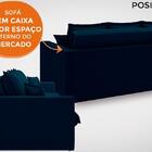 Sofá Positano 2,20m Sem Caixa, Retrátil E Reclinável Velosued