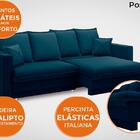 Sofá Positano 2,20m Sem Caixa, Retrátil E Reclinável Velosued