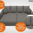 Sofá Positano 2,40m Sem Caixa, Retrátil E Reclinável Velosued