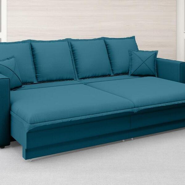 Sofá Positano 2,40m Sem Caixa, Retrátil E Reclinável Velosued