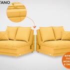 Sofá Positano 2,40m Sem Caixa, Retrátil E Reclinável Velosued