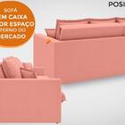 Sofá Positano 2,40m Sem Caixa, Retrátil E Reclinável Velosued
