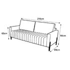 Sofá Prado Platinum Fibra Siliconada Grafite