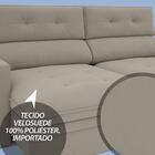 Sofá Premier 2,23m Retrátil E Reclinável Com Baú Velosuede Ar
