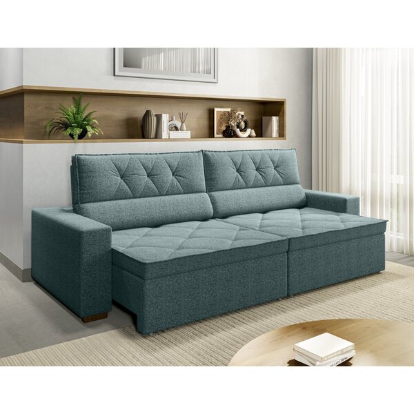 Sofá Prime 3 Lugares Retrátil E Reclinável 2,05m Com Molas Ye