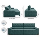 Sofá Prime 3 Lugares Retrátil E Reclinável 2,05m Com Molas Ye