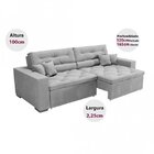 Sofá Prime 4 Lugares, Retrátil, Reclinável, 2,25m Com Molas Y