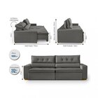 Sofá Prime 4 Lugares, Retrátil, Reclinável, 2,25m Com Molas Y