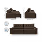 Sofá Prime 4 Lugares, Retrátil, Reclinável, 2,35m Com Molas Y