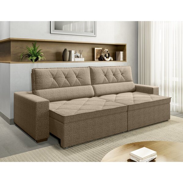 Sofá Prime 5 Lugares Retrátil E Reclinável, 2,65m Com Molas Y