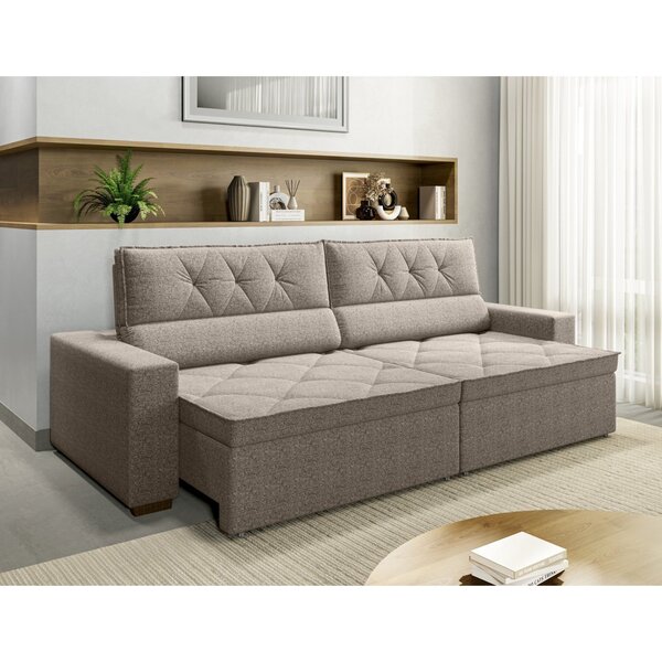 Sofá Prime 5 Lugares Retrátil E Reclinável, 2,90m Com Molas Y