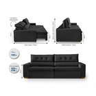 Sofá Prime 5 Lugares, Retrátil, Reclinável, 2,50m Com Molas Y