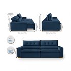 Sofá Prime 6 Lugares, Retrátil, Reclinável, 3,00m Com Molas Y