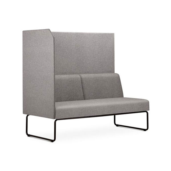 Sofa Privativo Pix Com Lateral Direita Aberta Assento Mescla