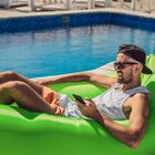 Sofá Puff Air Bag Inflável Para Camping Vg+ Verde