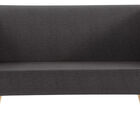Sofa Puk Grafite Base Palito 2 Lugares - 50418 Sun House