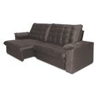 Sofá Pullman Retrátil 230cm Platinum Tabaco